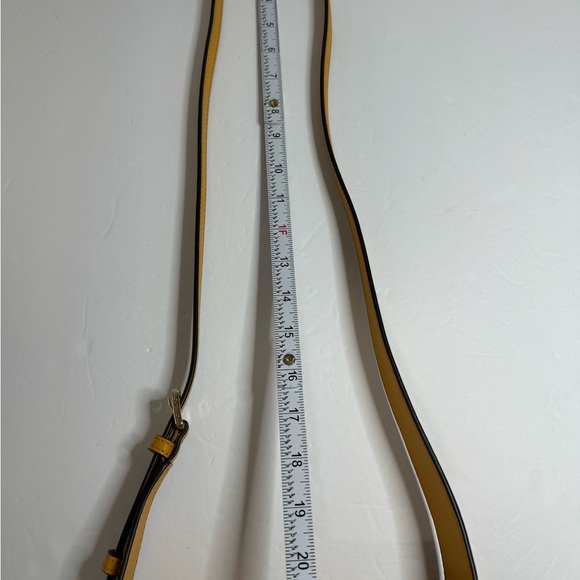 Michael Kors Lyra Small Leather Flap Crossbody Golden Rod NEW - Picture 5 of 12